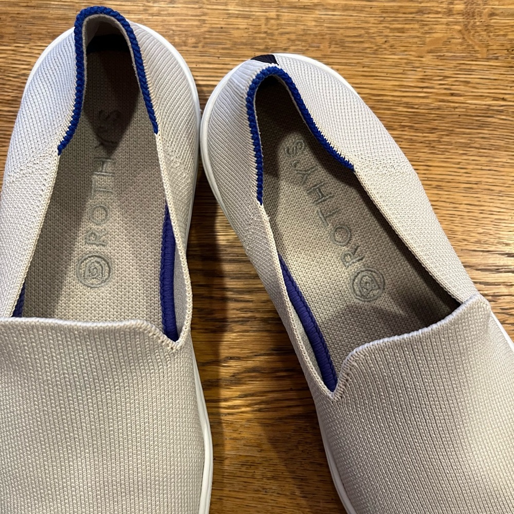 Rothy's Beige Slip-On Sneakers - Picture 2 of 3